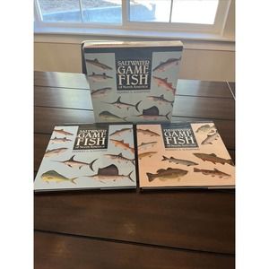 Salt Water Game Fish of North America by H.Schaffner Lot Of 2 Set